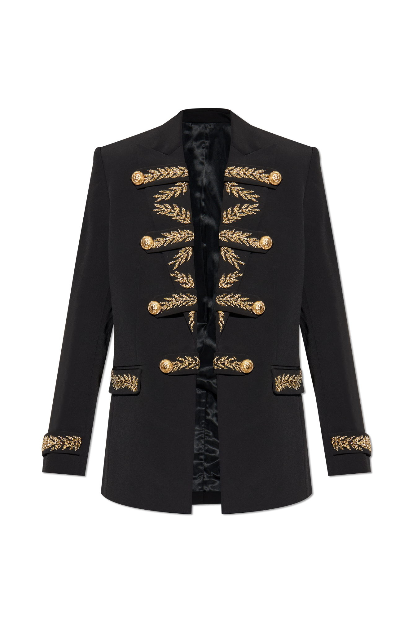 BALMAIN 　エンブレムボタンジャケット 1-button jacket with Constellation embroidery silver silver